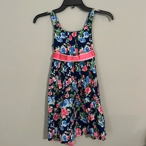 Children’s Place Girls blue and pink floral dress size 6x/7
